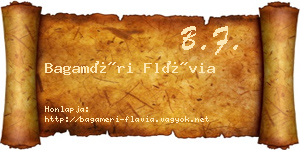 Bagaméri Flávia névjegykártya